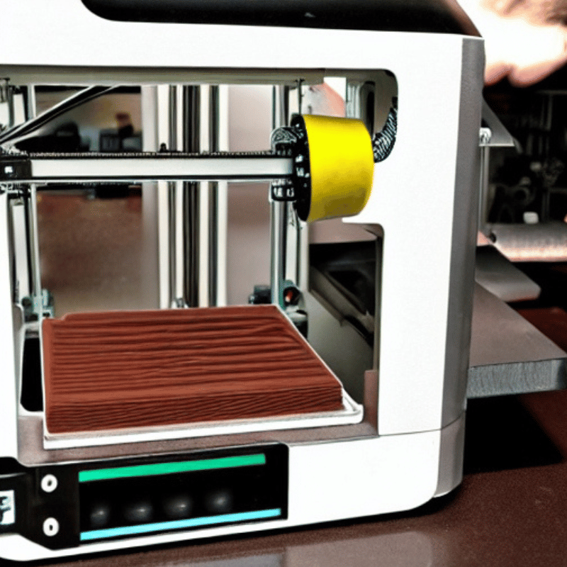 3d printer printing chocolate