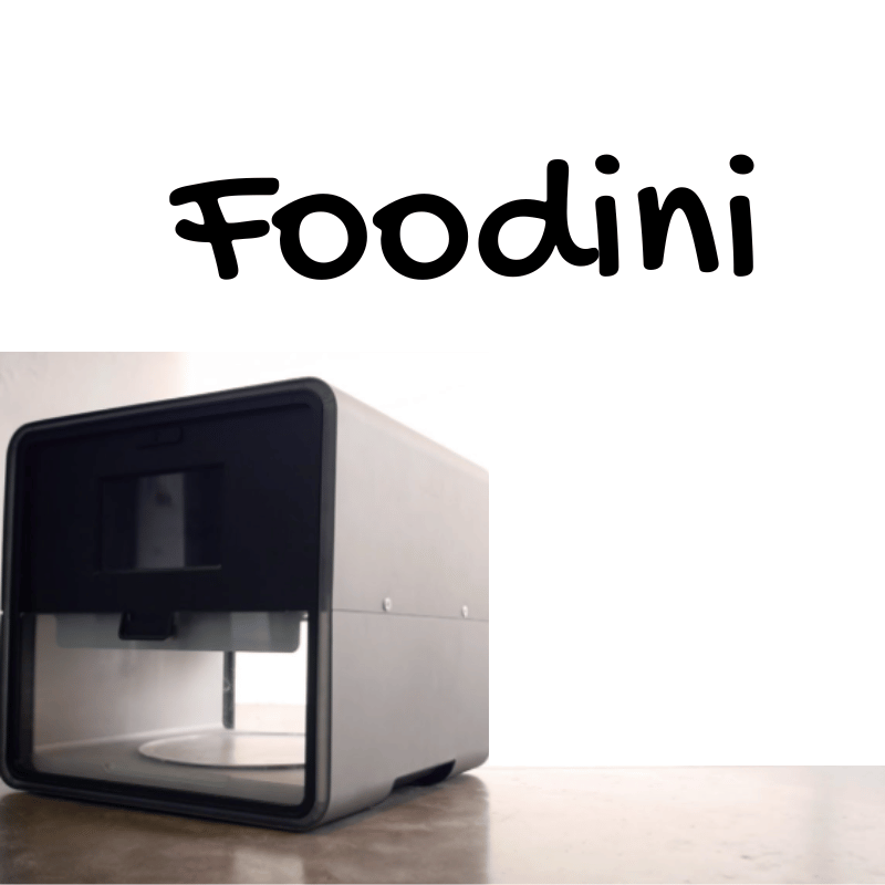 3d printer that prints food on a white background
